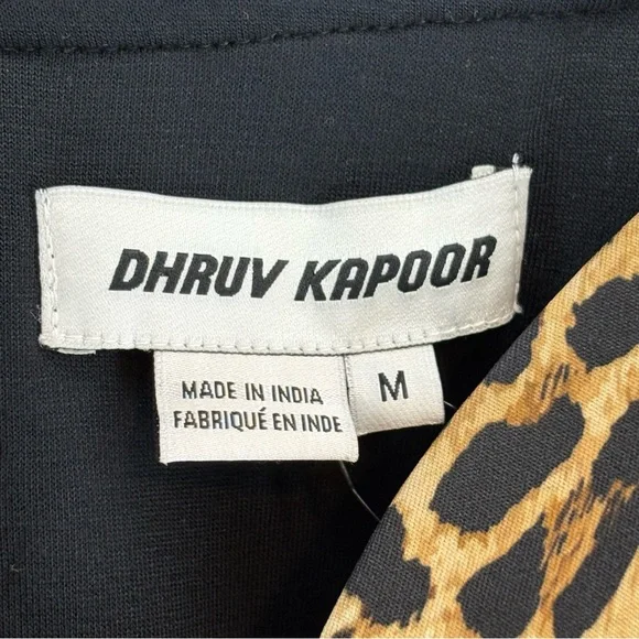 NWT Anthropologie X Dhruv Kapoor Leopard Print Mini Dress Size Medium - Picture 5 of 5